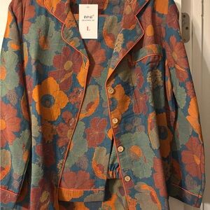Floral Print Pajama Set